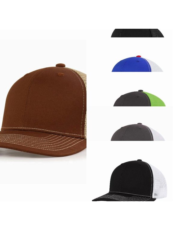 Unisex Mesh Baseball Hat Cap Visor Ventilated Sun Adjustable Outdoor Sportswear Hats for Women Men Washed Baseball Hat Adjustable Cotton Sports Caps for Adults Outdoor Activities