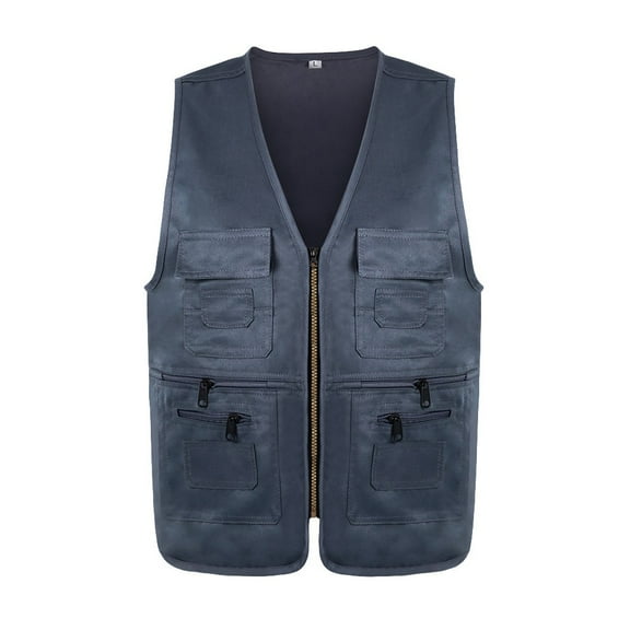 Unisex Mesh Breathable Fishing Vest, Multi-Pockets Photography Travel Hiking Waistcoat Jacket for Adults and Youth