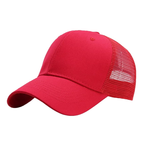 Unisex Mesh Trucker Baseball Cap Structured Front Panel Adjustable Snapback Hat