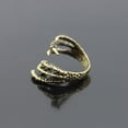 thumbnail image 1 of Unisex Metal Eagle Claw Ring: Gold Plated Punk Gothic Style, Electroplated Finish for a Bold Look, 1 of 5