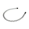 thumbnail image 1 of Unisex Metal Hair Band, Black Sports Headband for Men and Women, Non-Slip Spring Wave Hair Hoop, Fashion Headwear for Sports, Daily Wear, 2 Pcs, 1 of 9
