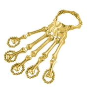 YILLMSN Unisex Metal Skeleton Bracelet Accessories Ghost Claw Gothic Bracelet