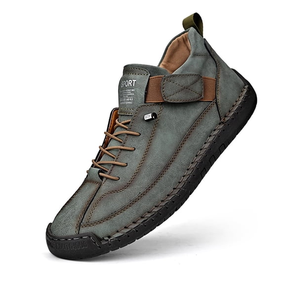 Microfober Unisex Microfiber Leather Ankle Boots with Arch Support - Comfortable ...