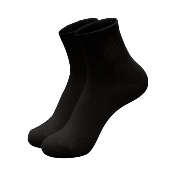 Unisex Mid Calf Socks Lightweight Breathable Plain Socks Stretchy Comfort Crew Socks for Daily Wear