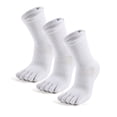 thumbnail image 1 of Unisex Mid-Crew Toe Socks, Cotton Athletic Running Socks, 3 Pairs, 1 of 7
