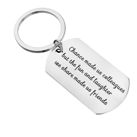 Unisex Military Style Stainless Steel Keychain  Friendship Keepsake Gift  Durable Metal Construction