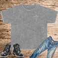 thumbnail image 1 of Unisex Mineral Wash T-Shirt, Jesus Inspires, Short Sleeve Shirt, 1 of 11