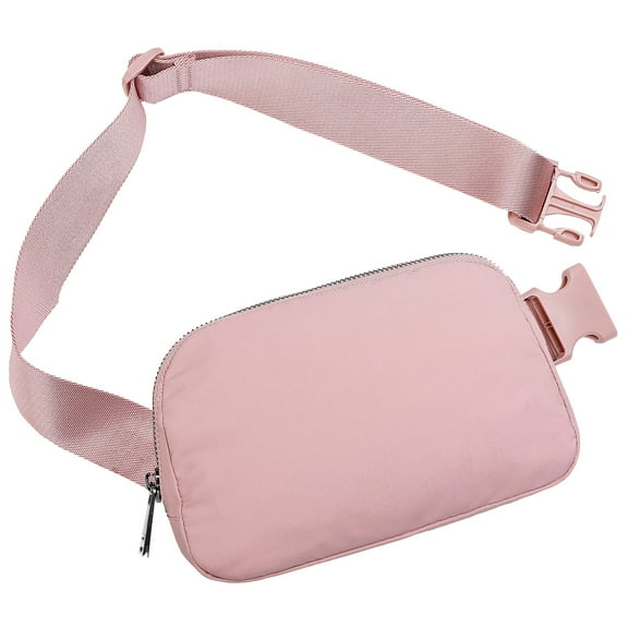 Unisex Mini Belt Bag with Adjustable Strap, Crossbody Fanny Pack for Traveling (Pink)