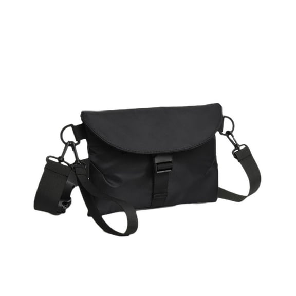 Unisex Mini Belt Bag with Adjustable Strap Small Fanny Pack for Workout Running Traveling Hiking, Black