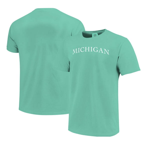 Unisex Mint Michigan Wolverines Comfort Colors Fashion Color Arch-T-Shirt