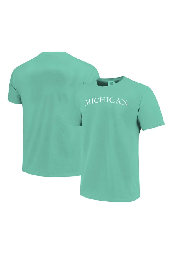 Unisex Mint Michigan Wolverines Comfort Colors Fashion Color Arch-T-Shirt