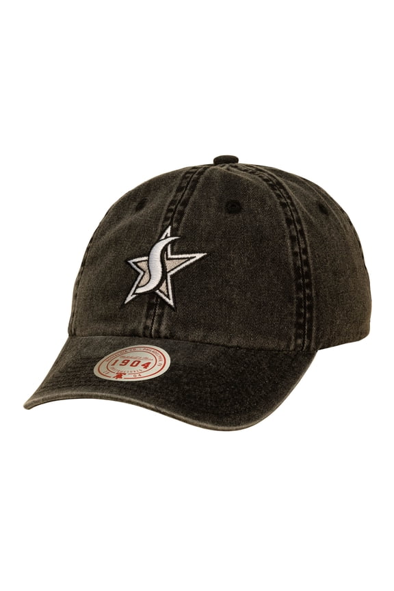 Unisex Mitchell & Ness Black San Antonio Stars Legendary 1904 Strapback Adjustable Hat