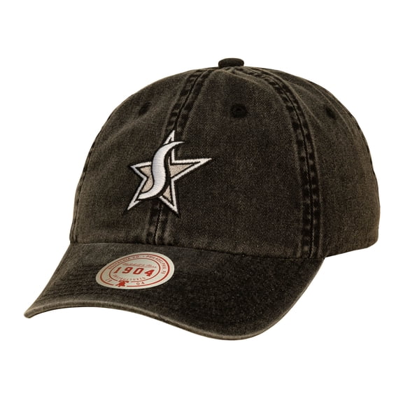 Unisex Mitchell & Ness Black San Antonio Stars Legendary 1904 Strapback Adjustable Hat