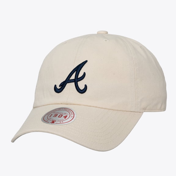 Unisex Mitchell & Ness Cream Atlanta Braves Off-Season 1904 Strapback Adjustable Hat
