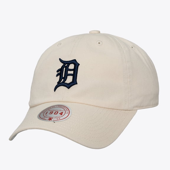 Unisex Mitchell & Ness Cream Detroit Tigers Off-Season 1904 Strapback Adjustable Hat