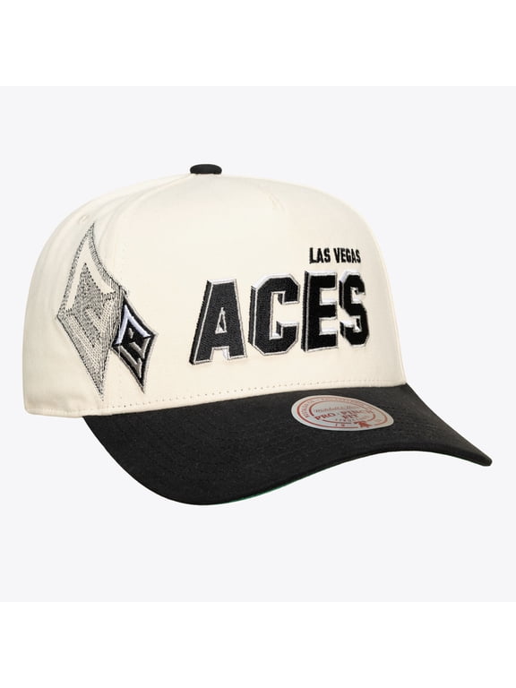 Unisex Mitchell & Ness Cream Las Vegas Aces Big Time Pro Crown Adjustable Hat