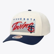 Unisex Mitchell & Ness Cream Minnesota Twins Retro Lines Stretch Snapback Hat