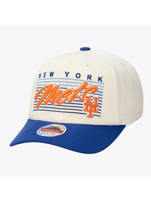 Unisex Mitchell & Ness Cream New York Mets Retro Lines Stretch Snapback Hat