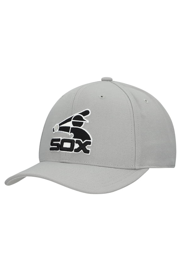 Unisex-Mitchell & Ness  Gray Chicago White Sox Basic Coop Pro Adjustable Hat