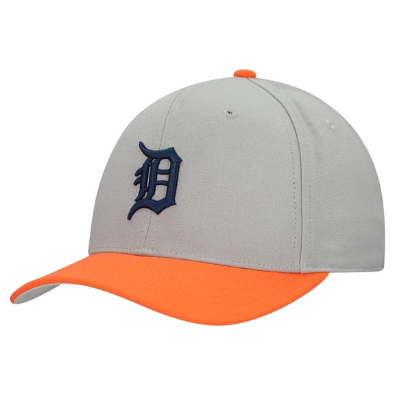 Unisex-Mitchell & Ness Gray Detroit Tigers Basic Pro Adjustable Hat