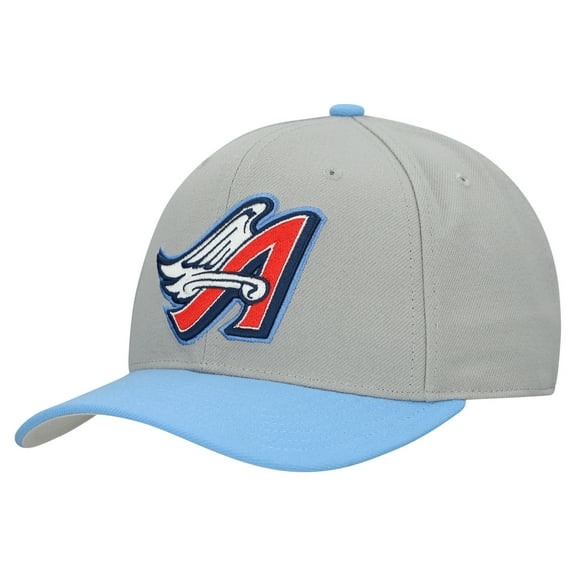 Unisex-Mitchell & Ness Gray Los Angeles Angels Basic Coop Pro Adjustable Hat