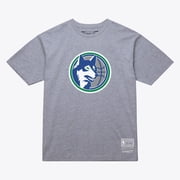 Unisex Mitchell & Ness Heather Gray Minnesota Timberwolves Hardwood Classics Arch T-Shirt
