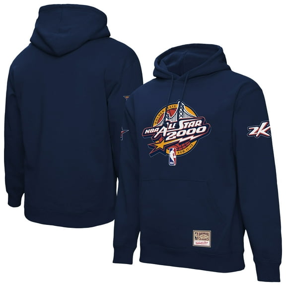 Unisex-Mitchell & Ness  Navy 2000 NBA All-Star Game Pullover Hoodie
