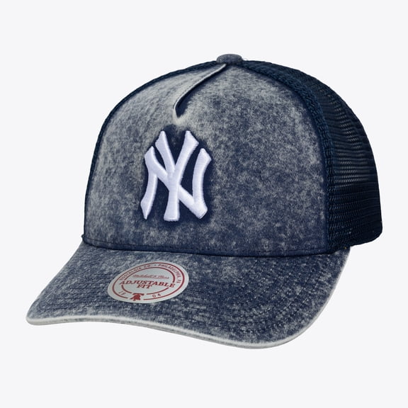 Unisex Mitchell & Ness  Navy New York Yankees Gameday Adjustable Trucker Hat