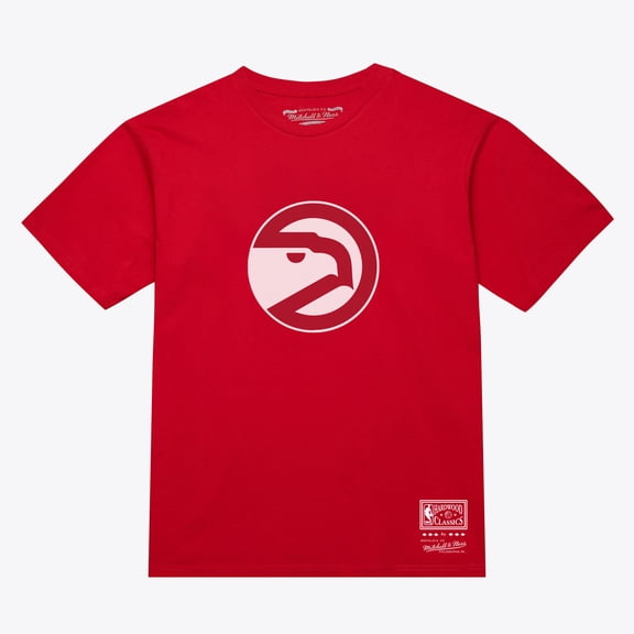 Unisex Mitchell & Ness Red Atlanta Hawks Hardwood Classics Arch T-Shirt