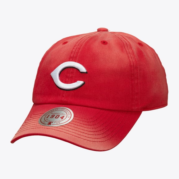 Unisex Mitchell & Ness Red Cincinnati Reds 1904 Soft Wash Adjustable Hat