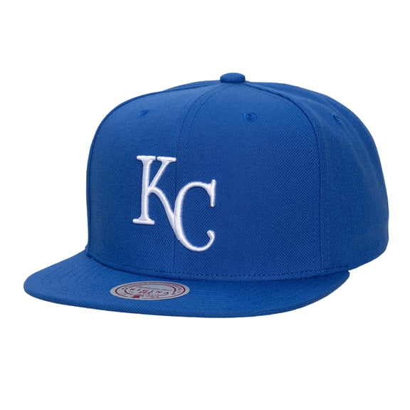 Unisex Mitchell & Ness Royal Kansas City Royals Side Logo Snapback Hat
