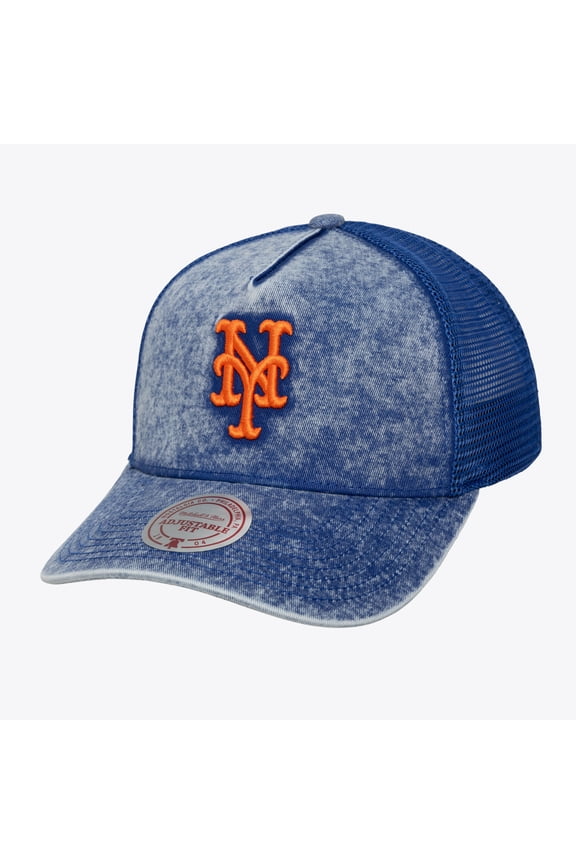 Unisex Mitchell & Ness  Royal New York Mets Gameday Adjustable Trucker Hat