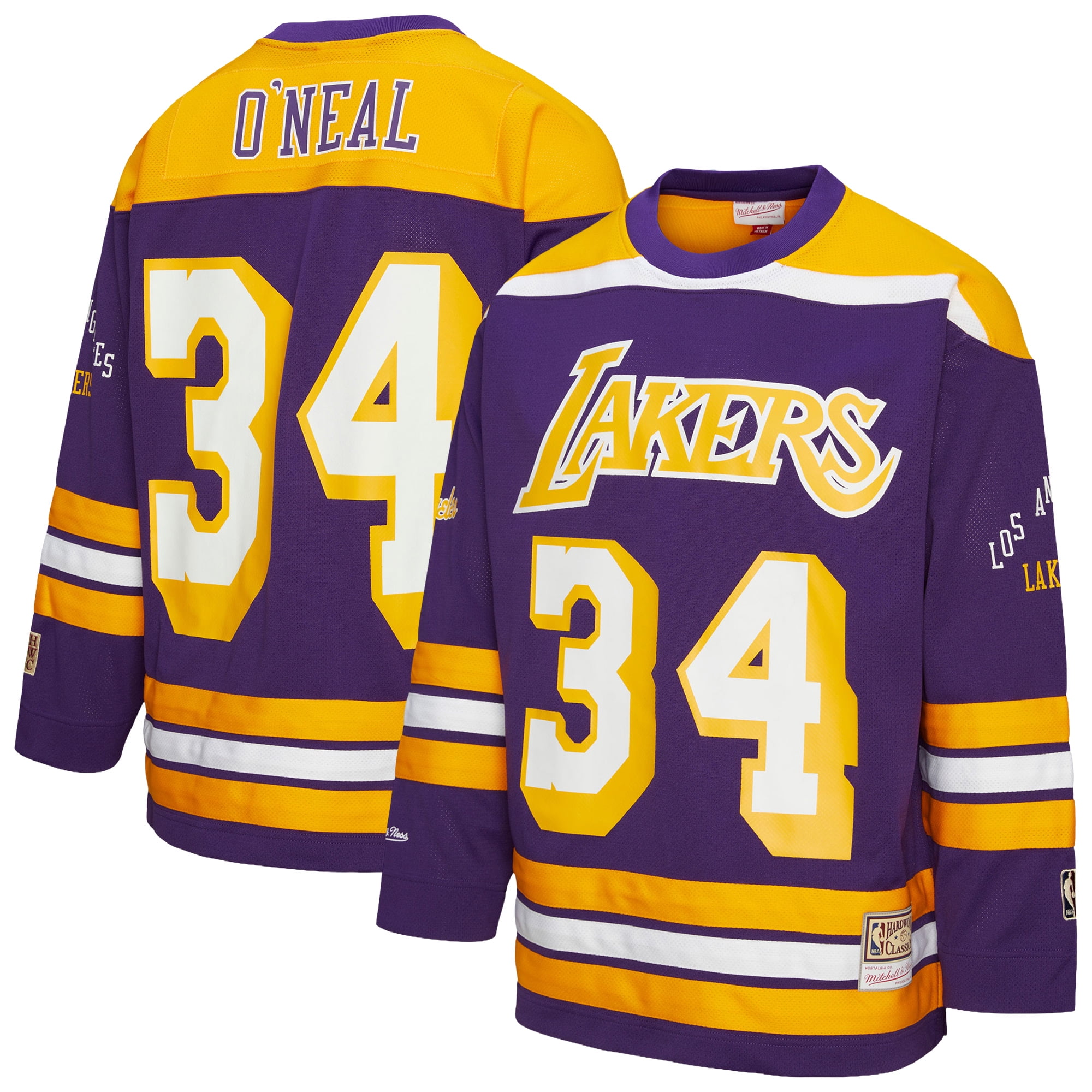Unisex Mitchell & Ness Shaquille O'Neal Purple Los Angeles Lakers