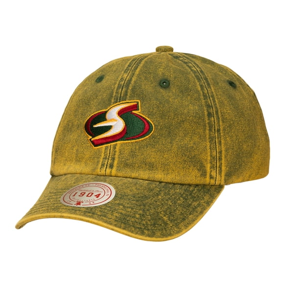 Unisex Mitchell & Ness Yellow Seattle Storm Legendary 1904 Strapback Adjustable Hat