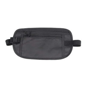 Unisex Money Belt, Slim Passport Holder RFID Blocking Travel Essentials Pouch with Adjustable Strap, Small Waist Pouch for Workout Running Travelling Hiking, Anti-theft Waist Pack Phone Bag