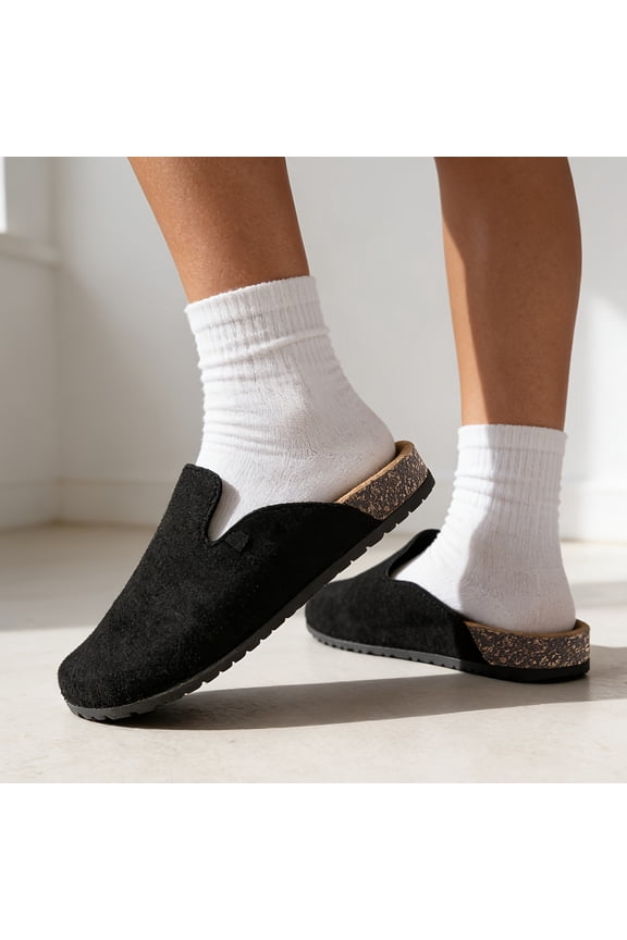 Unisex Mule Clogs, Breathable Wide Toe Slip-On Casual Shoes with Soft Sole for Home Walking Travel Garden Outdoor Everyday Comfort Wear