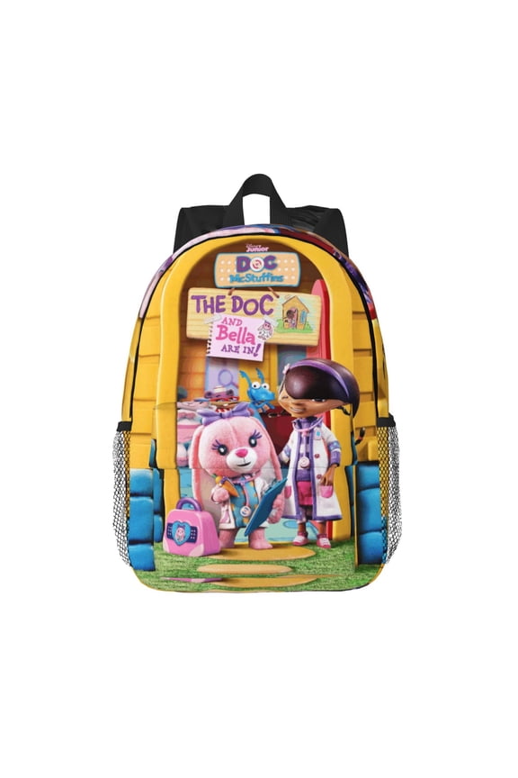 Unisex Multifunction Outdoor Durable Large Capacity 15inch Backpack Doc Cartoon Mcstuffins Laptop Backpacks Daypack Bookbag Travel Bag