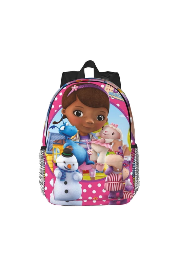 Unisex Multifunction Outdoor Durable Large Capacity 15inch Backpack Doc Cartoon Mcstuffins Laptop Backpacks Daypack Bookbag Travel Bag