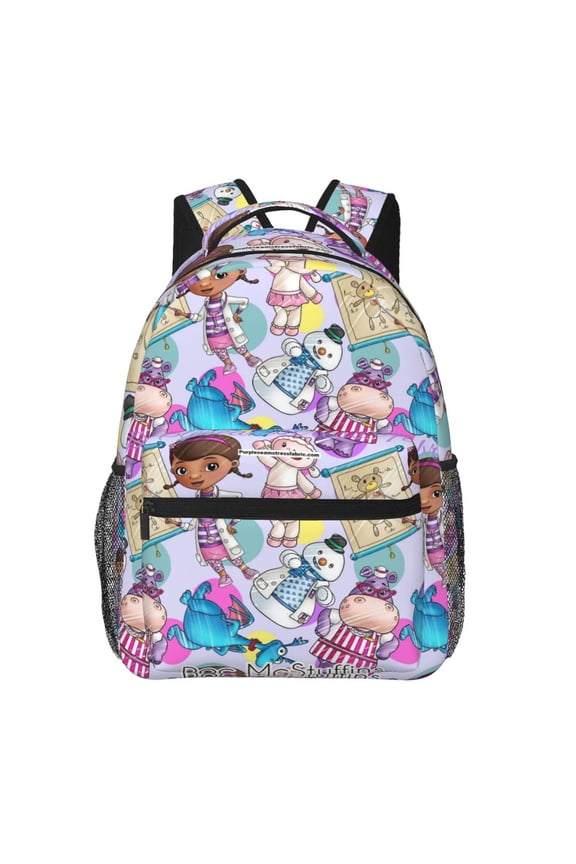 Unisex Multifunction Outdoor Durable Large Capacity Backpack Doc Cartoon Mcstuffins Laptop Backpacks Daypack Bookbag Travel Bag