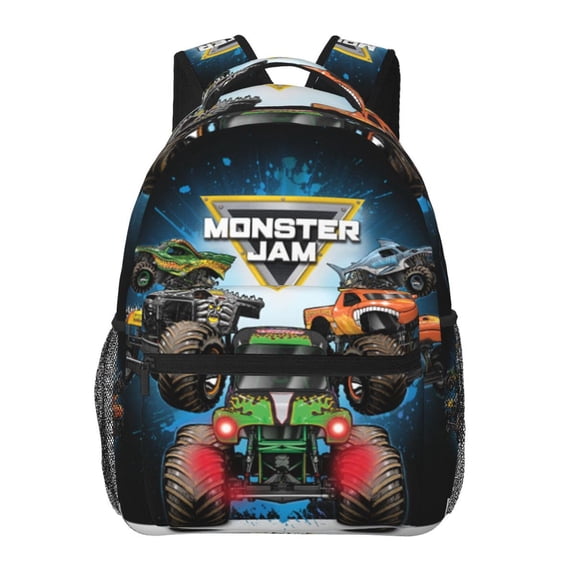 Unisex Multifunction Outdoor Durable Large Capacity Backpack Monster Cartoon Truck Jam Laptop Backpacks Daypack Bookbag Travel Bag