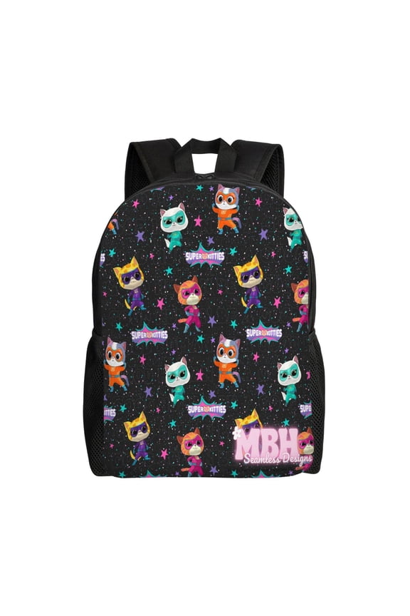 Unisex Multifunction Outdoor Durable Large Capacity Backpack Super Kitties Laptop Backpacks Daypack Bookbag Travel Bag