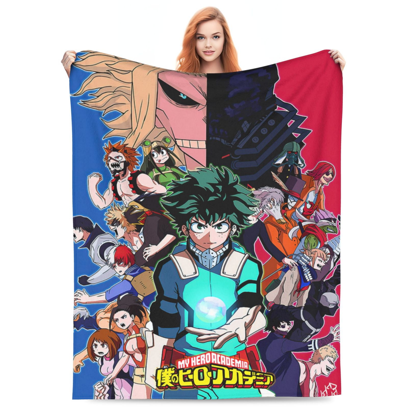 Unisex My Hero Academia Blanket 3D Printing Anime Throw Blanket Warm ...