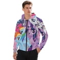 thumbnail image 1 of Unisex My Lit-tle Pony Zip Up Hoodies 3D Printed Pullover Hooded Sweatshirt with Pocket for Mens Womens, 1 of 8