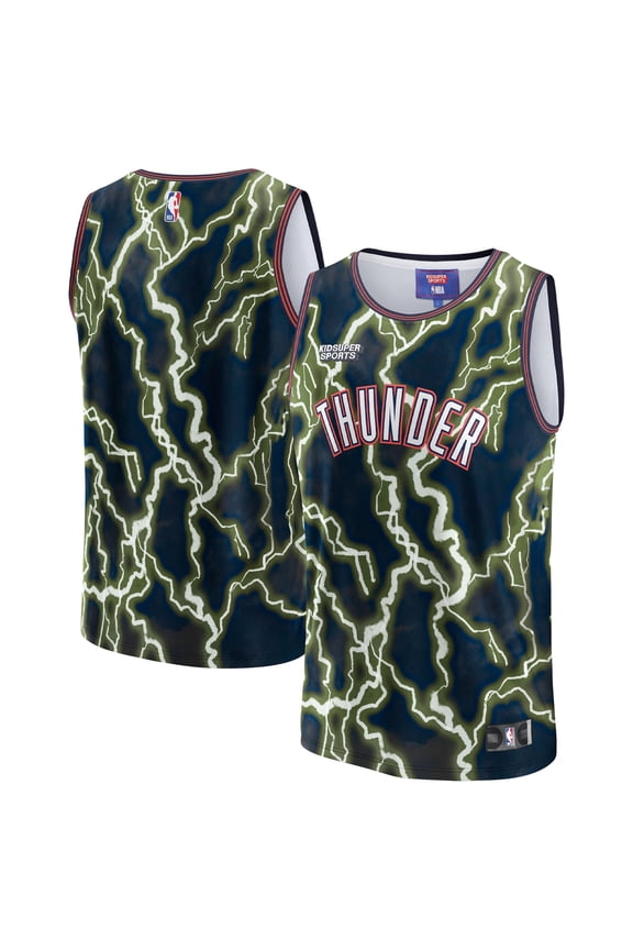 Unisex NBA & KidSuper Studios by Fanatics Black Oklahoma City Thunder Hometown Jersey