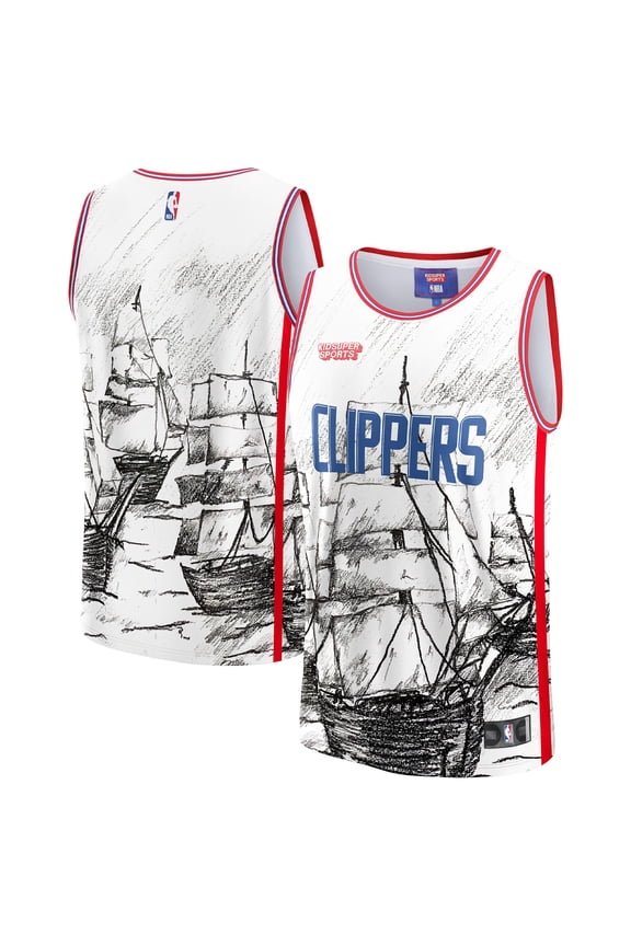 Unisex NBA & KidSuper Studios by Fanatics Gray LA Clippers Hometown Jersey