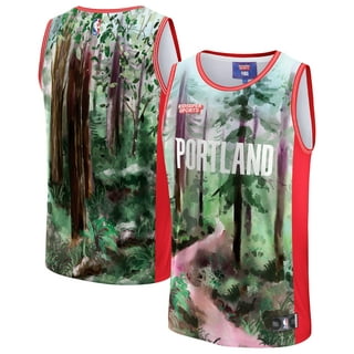 Portland Trail Blazers Antigua Strong Hold Long Sleeve Henley Hoodie T-Shirt  - Gray