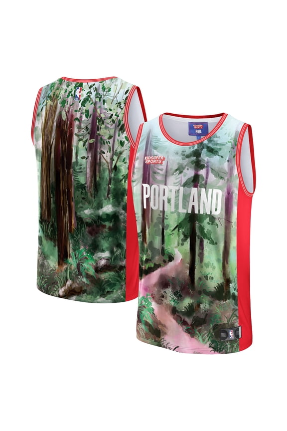 Unisex NBA & KidSuper Studios by Fanatics Green Portland Trail Blazers Hometown Jersey