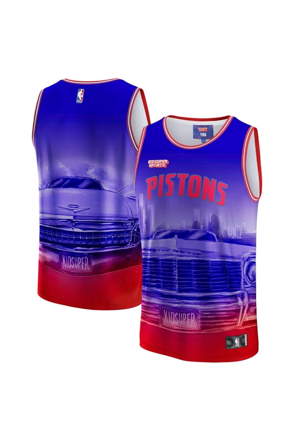 Unisex NBA & KidSuper Studios by Fanatics Red Detroit Pistons Hometown Jersey