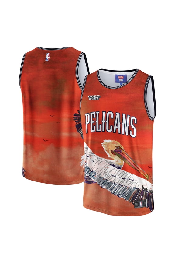 Unisex NBA & KidSuper Studios by Fanatics Red New Orleans Pelicans Hometown Jersey