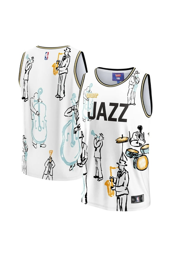 Unisex NBA & KidSuper Studios by Fanatics White Utah Jazz Hometown Jersey